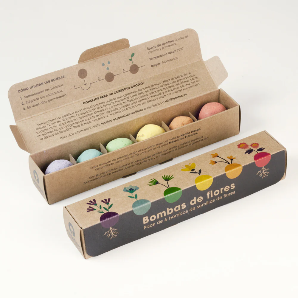 Pack 6 Bombas De Semillas – Flores Silvestres | Regalo Original Y Sensorial