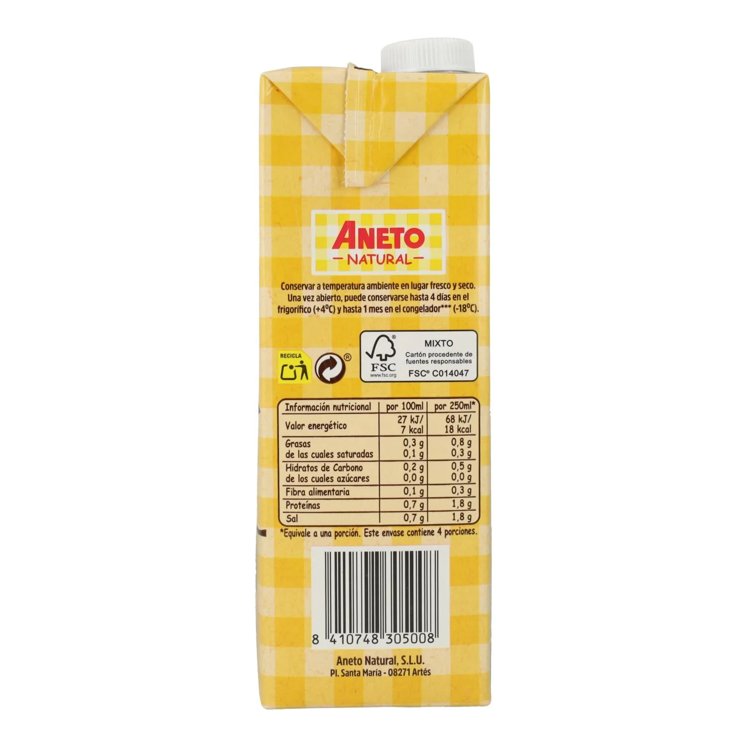 Pack 6x Caldo de Pollo Bio Aneto 1L - Image 4