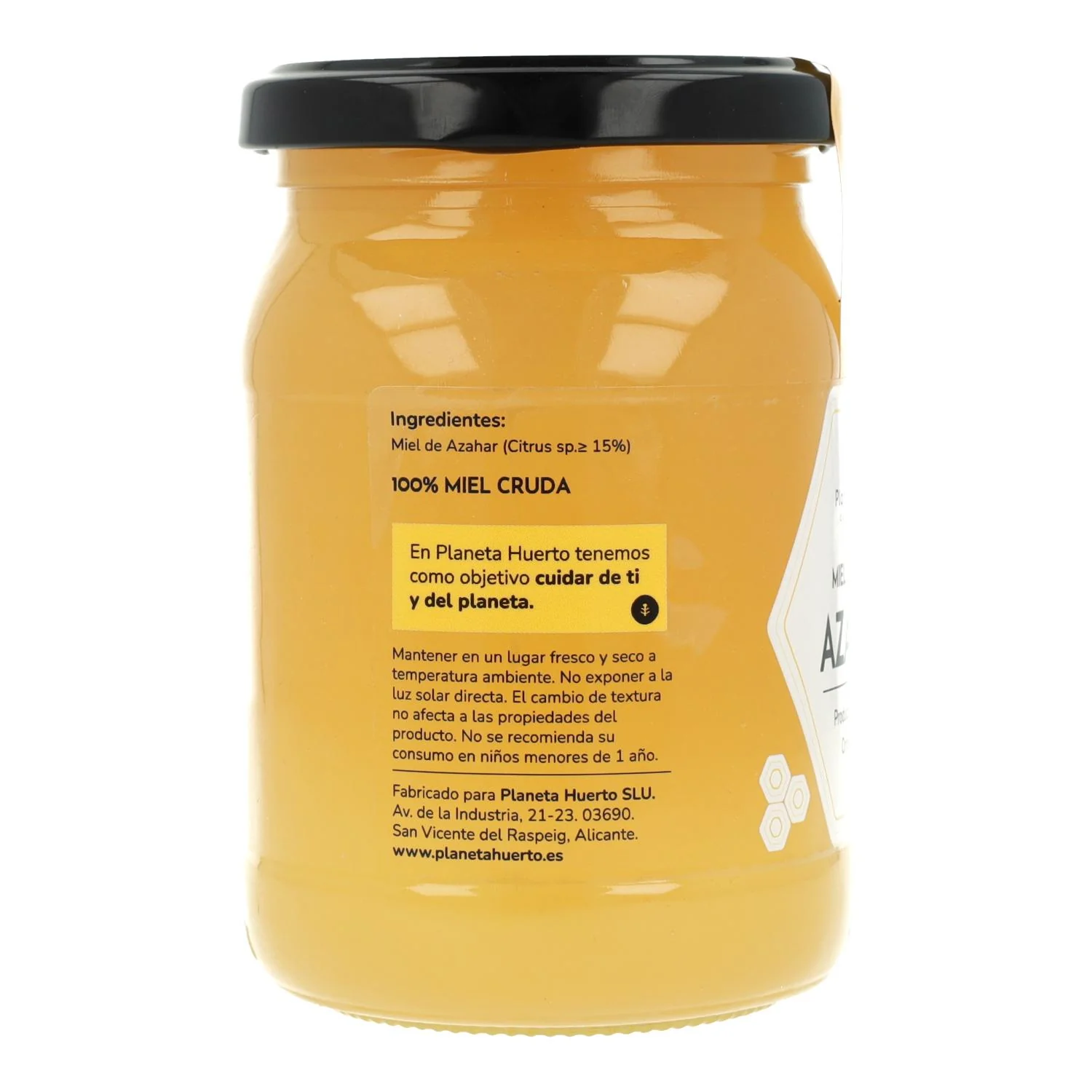 Pack 6x Miel Cruda de Azahar Planeta Huerto 500 g - Image 3