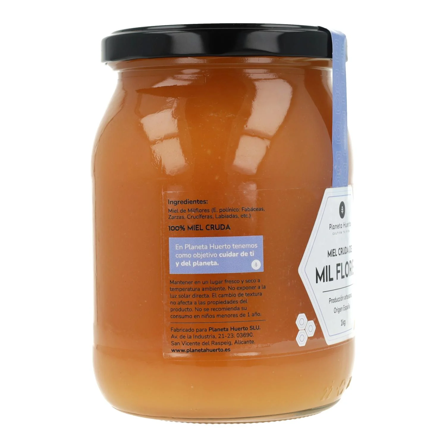 Pack 6x Miel Cruda de Mil Flores Planeta Huerto 1 Kg - Image 3