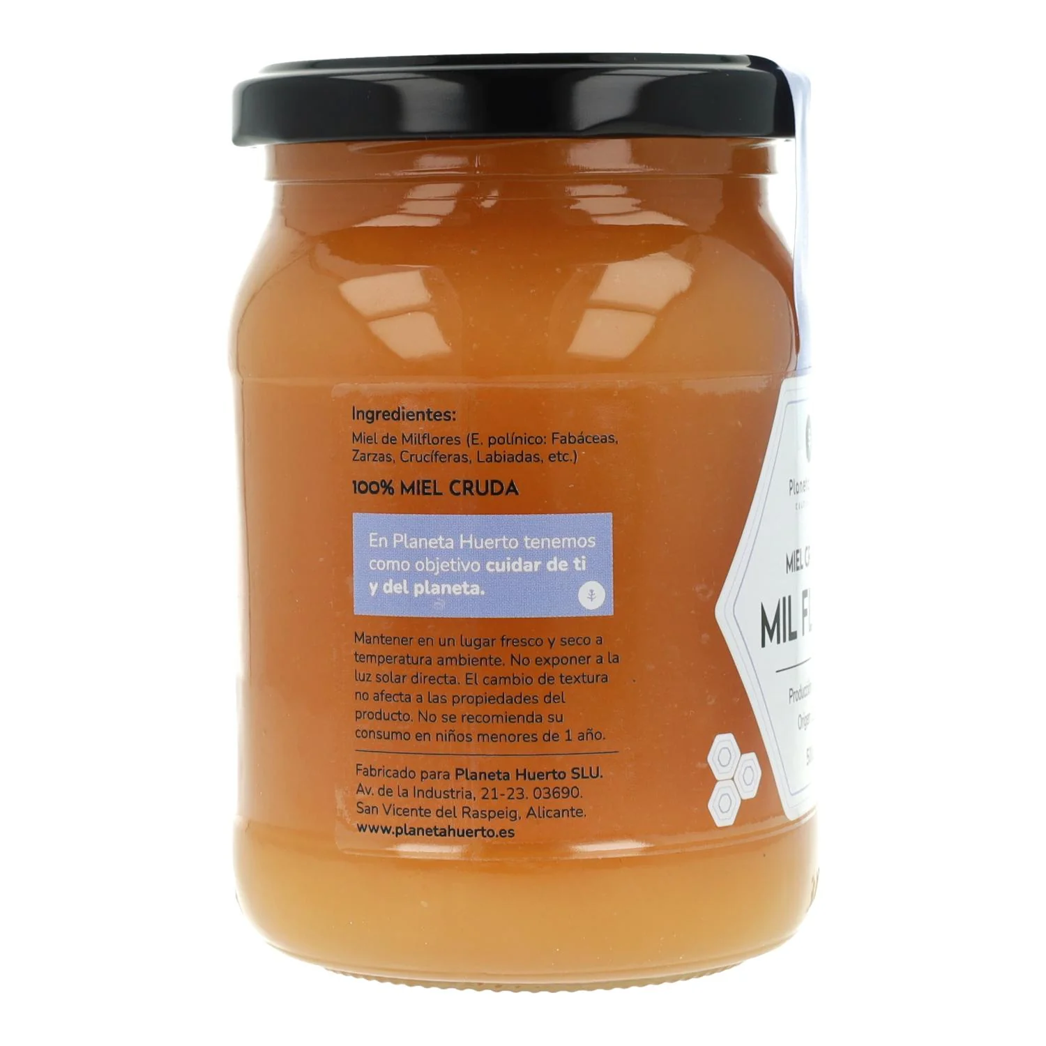 Pack 6x Miel Cruda de Mil Flores Planeta Huerto 500 g - Image 4