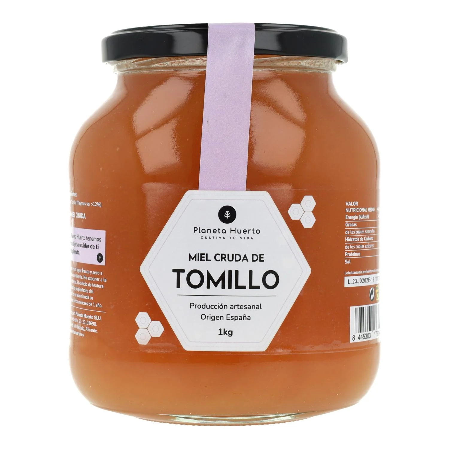 Pack 6x Miel Cruda de Tomillo Planeta Huerto 1 Kg - Image 2