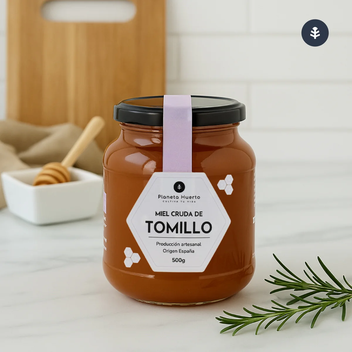Pack 6x Miel Cruda de Tomillo Planeta Huerto 1 Kg - Image 6