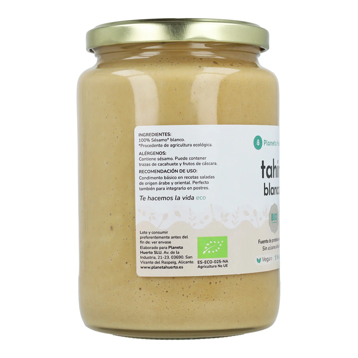 Pack 9x Tahin de sésamo blanco ECO Planeta Huerto 350g - Image 3