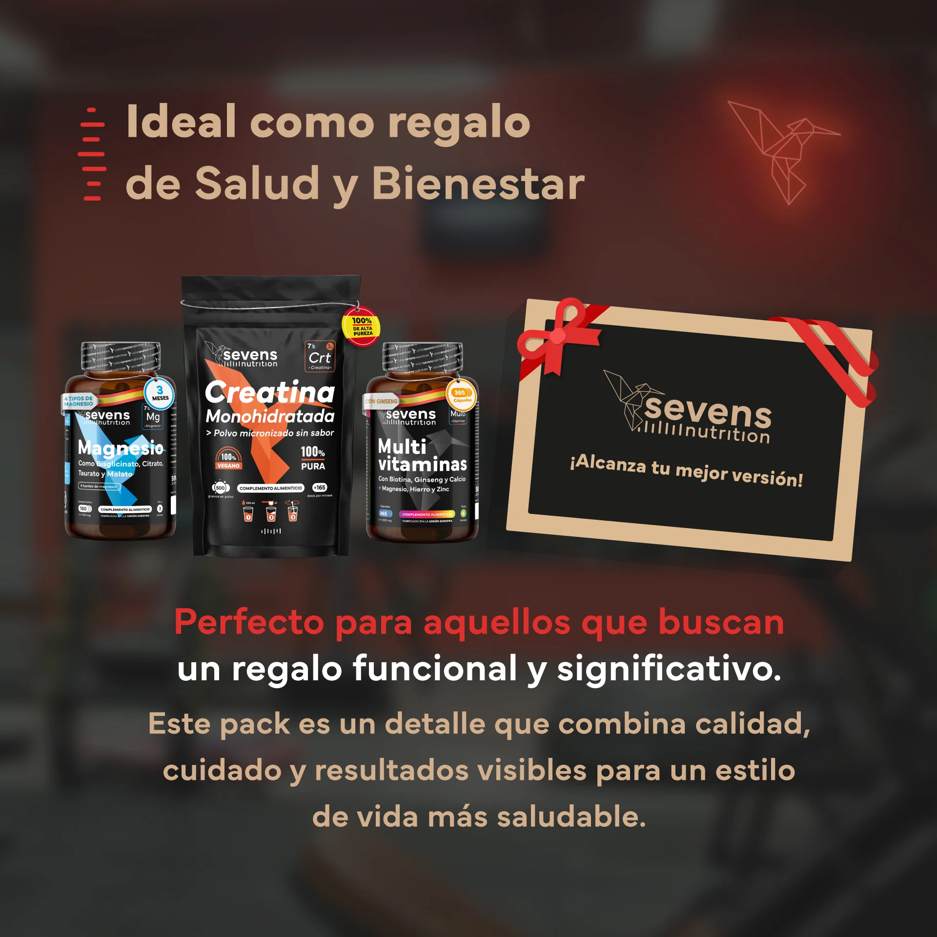 Pack Rendimiento. Con Creatina, Magnesio y Multivitaminas. Sevens Nutrition. Energía y Rendimiento - Image 6