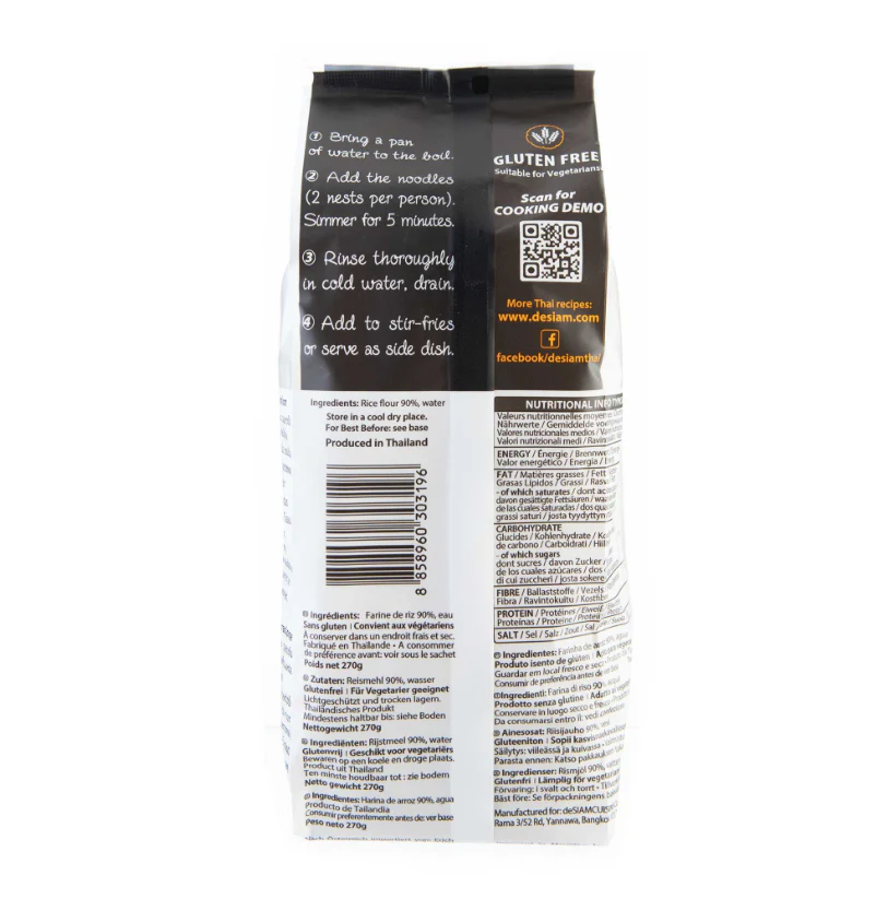 Pad Thai Noodles de Arroz Sin gluten Desiam 270 g - Image 4