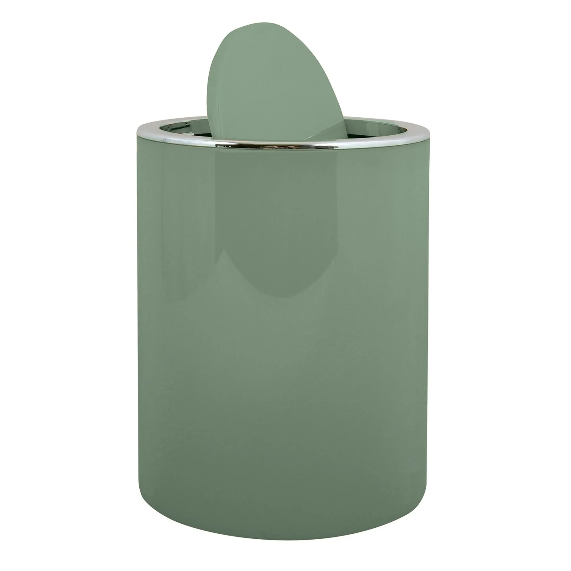 Papelera De Plastico Redondo Ako 5,5l Verde Oscuro - Image 2