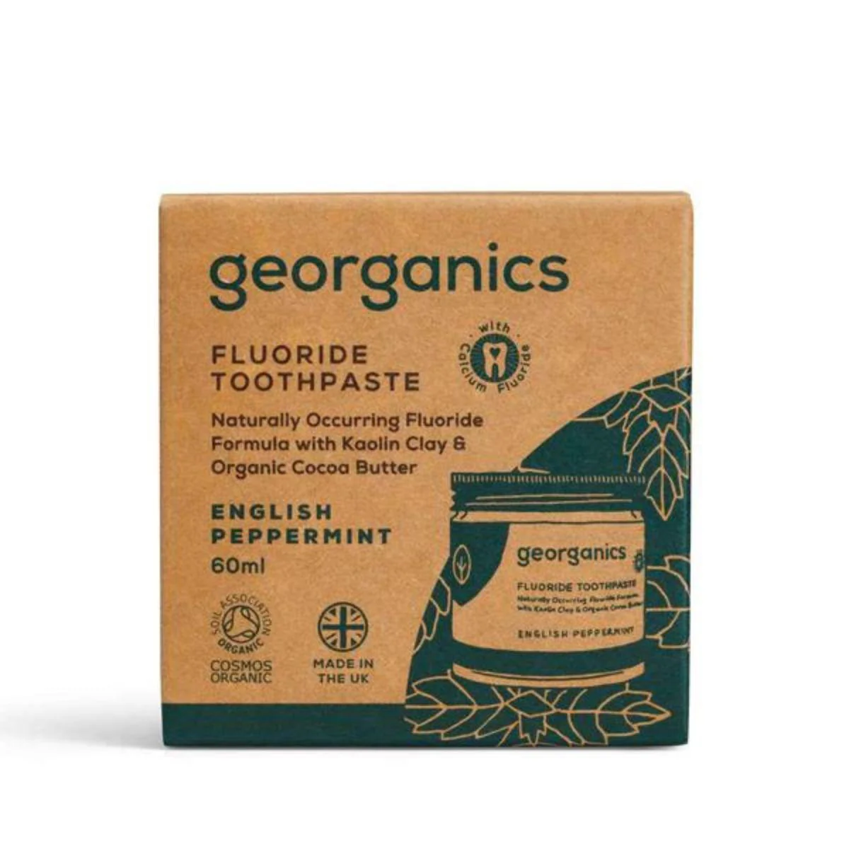 Pasta de dientes con flúor Menta Georganics - Image 2