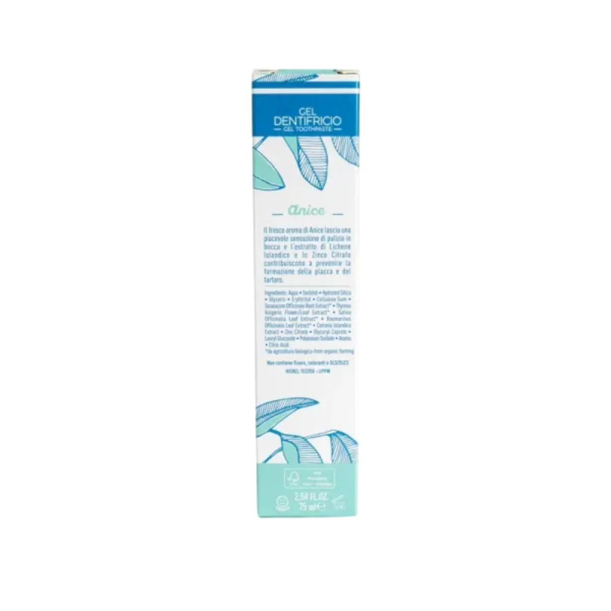 Pasta de dientes natural de Anís Ecológico Officina Naturae 75 ml - Image 2