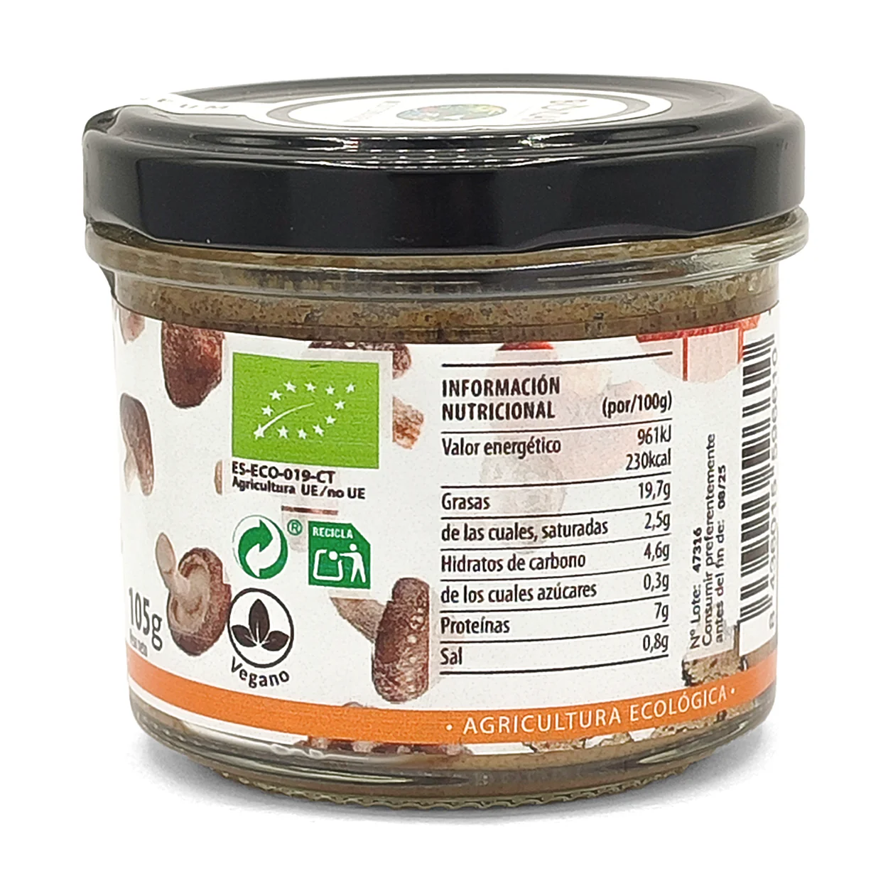 Paté De 5 Setas Con Trufa Eco Bionsan 105gr - Image 3