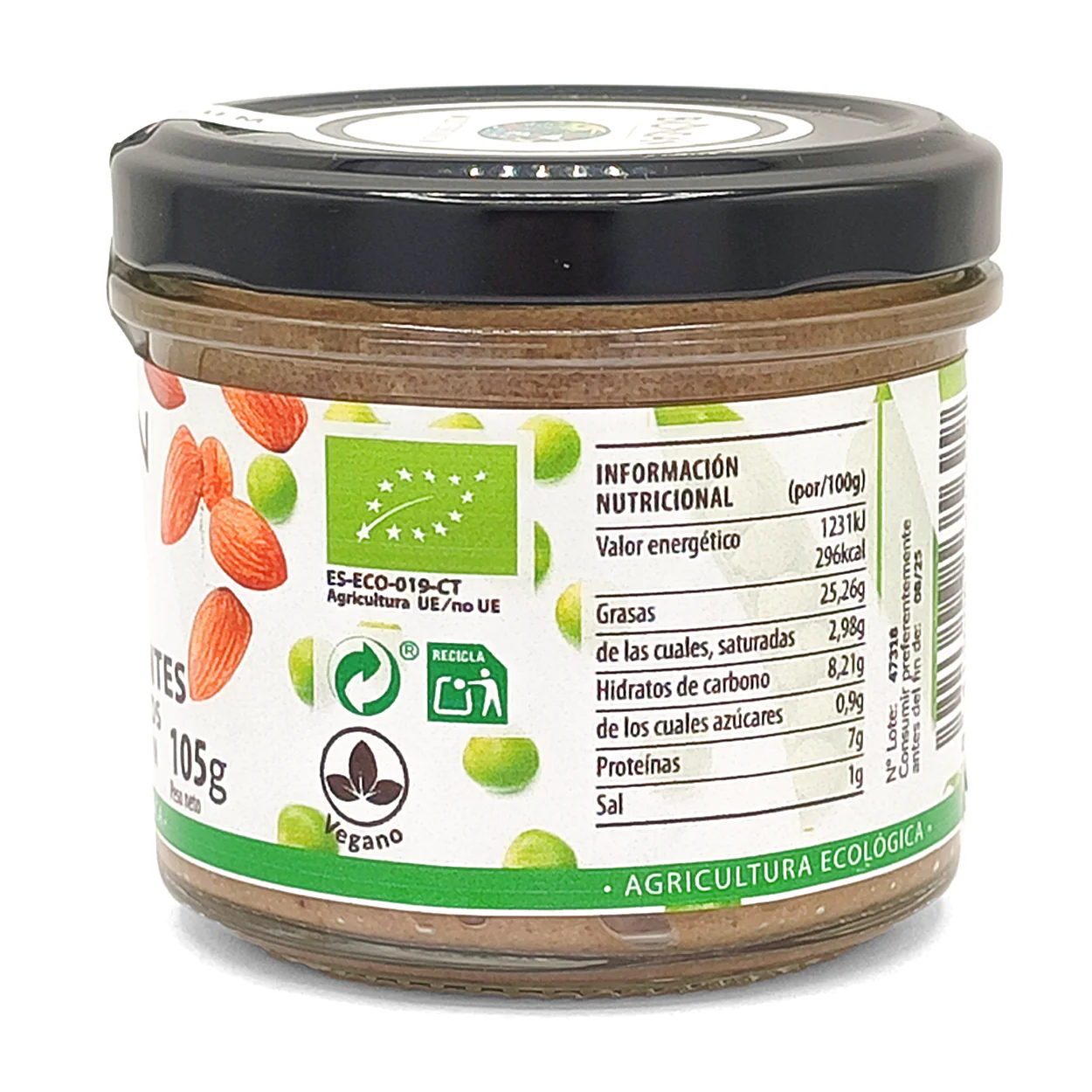 Paté De Guisantes Con Frutos Secos Eco Bionsan 105gr - Image 3