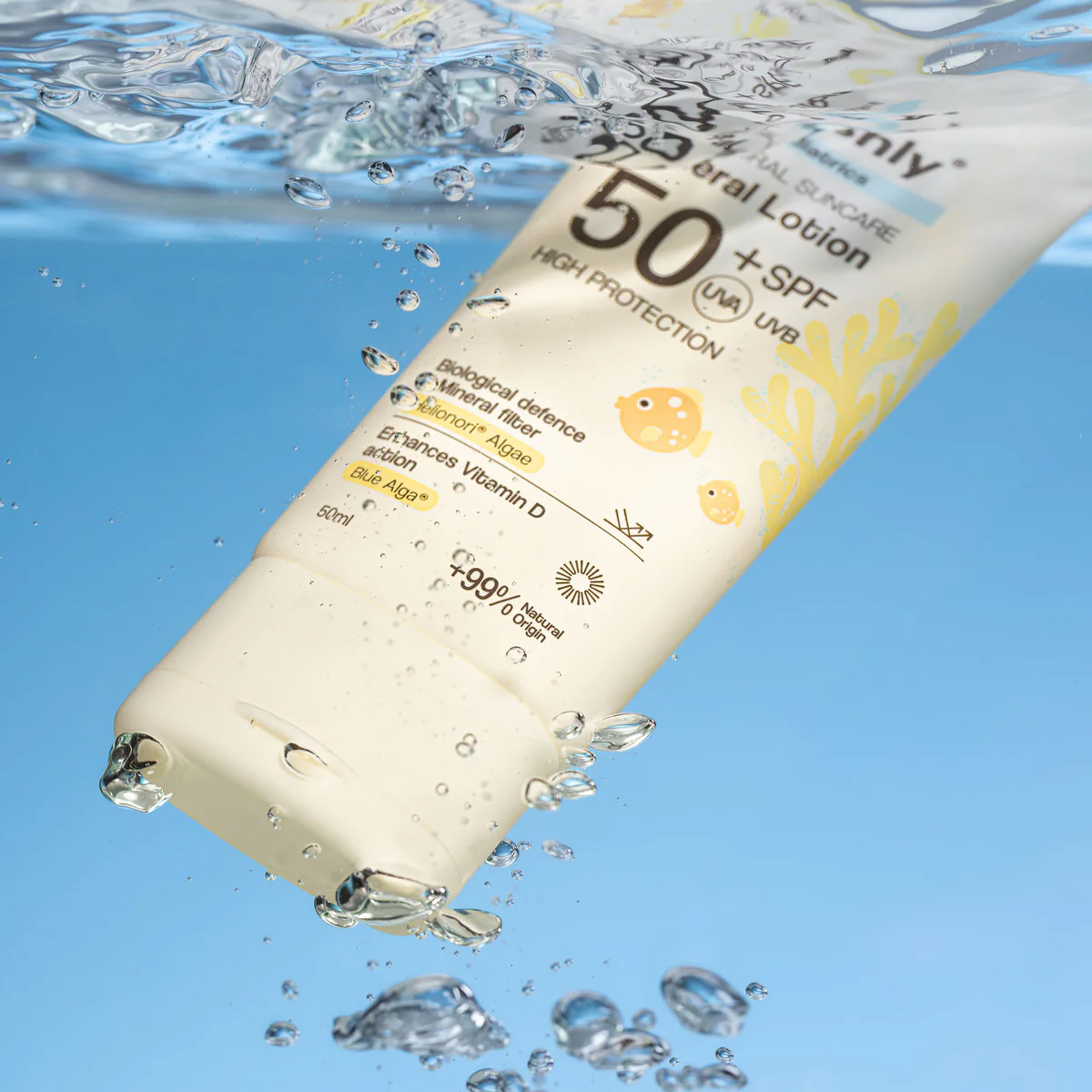 Pediatrics D+ Natural Suncare Mineral Lotion SPF50 Freshly Cosmetics 50 ml - Image 4