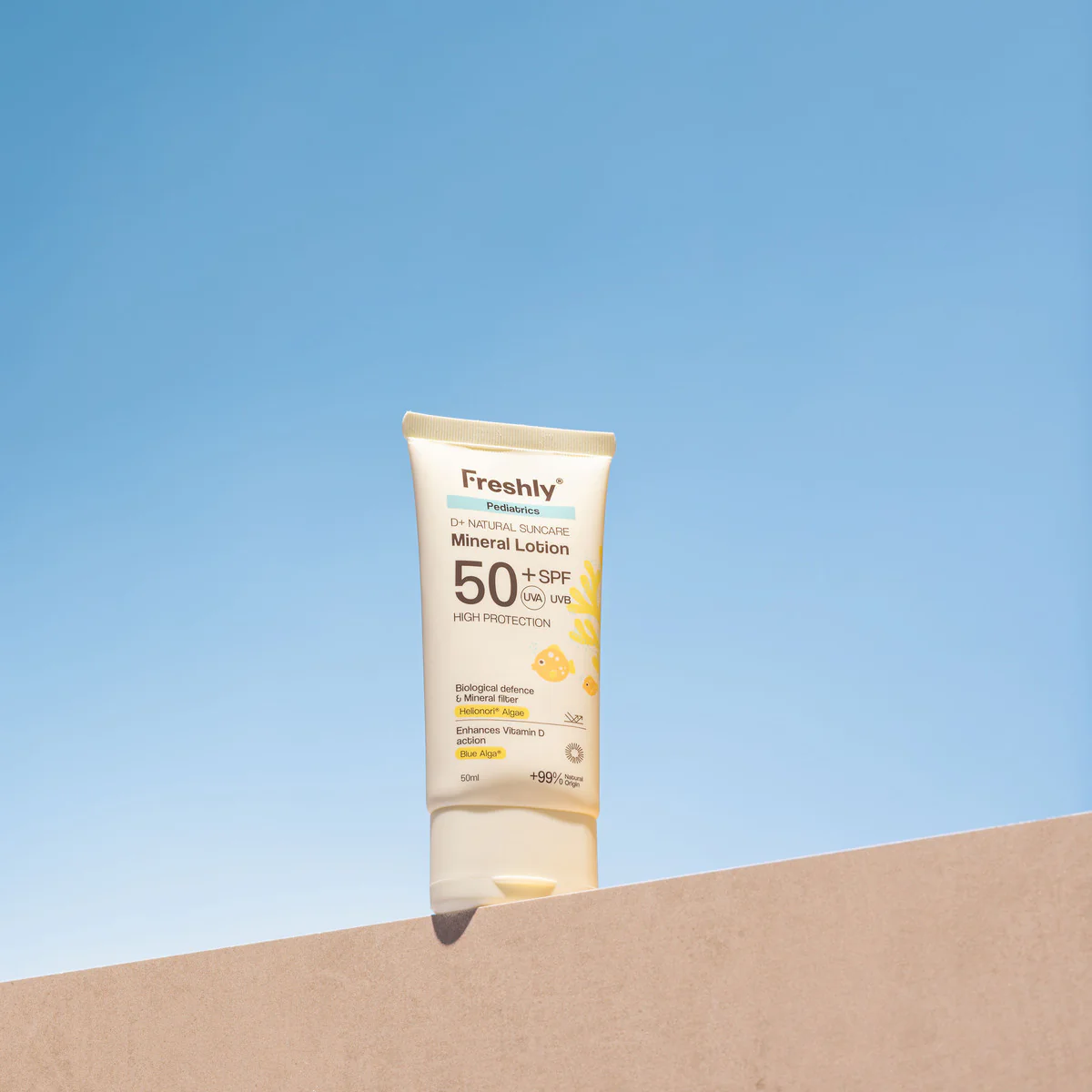 Pediatrics D+ Natural Suncare Mineral Lotion SPF50 Freshly Cosmetics 50 ml - Image 5