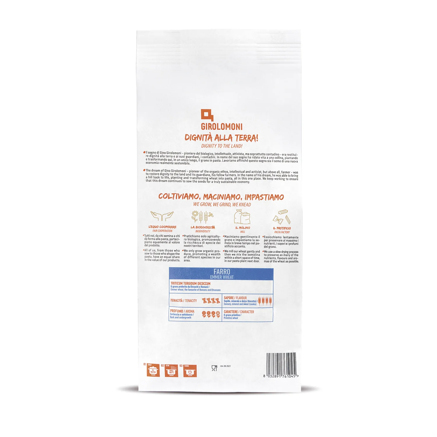 Penne rigate de espelta bio Girolomoni 500g - Image 2