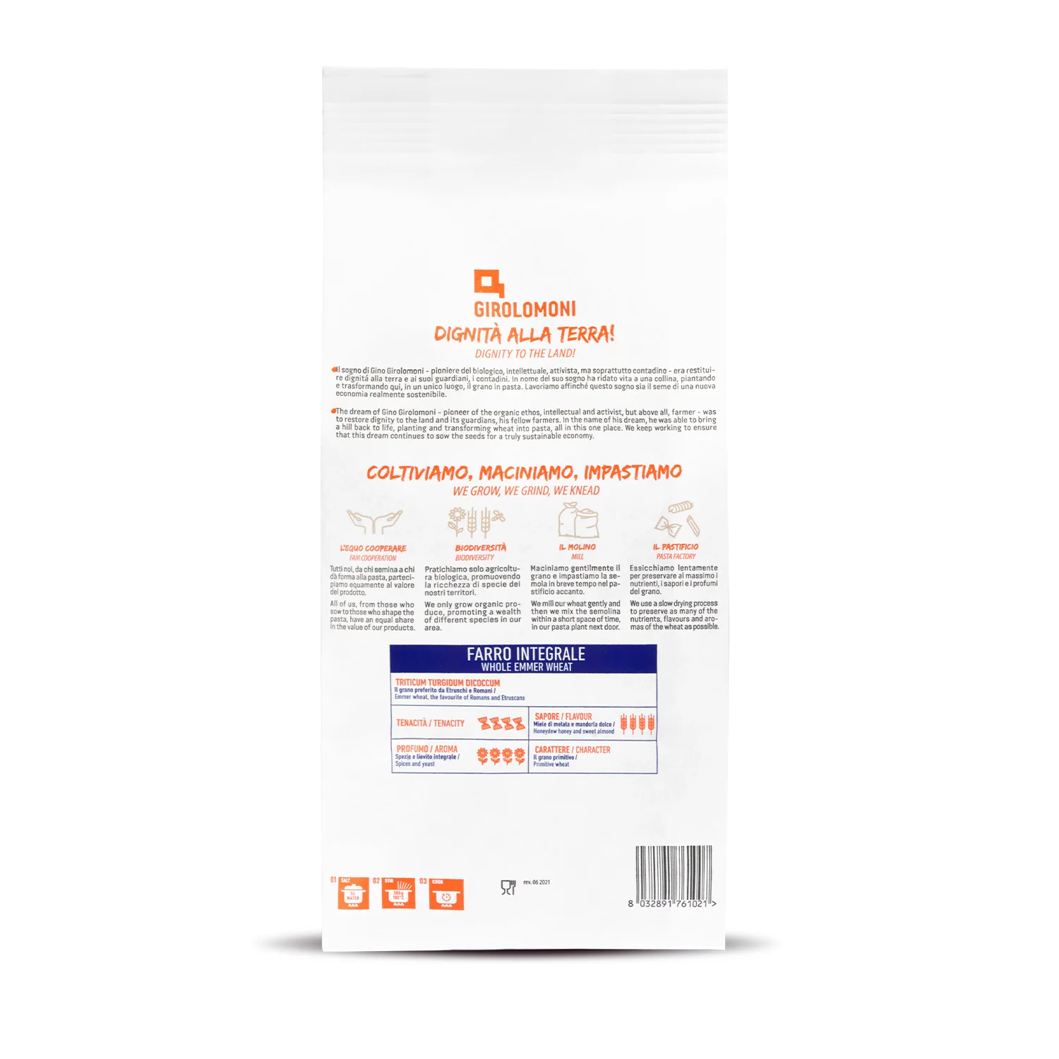 Penne rigate espelta integral bio Girolomoni 500g - Image 2
