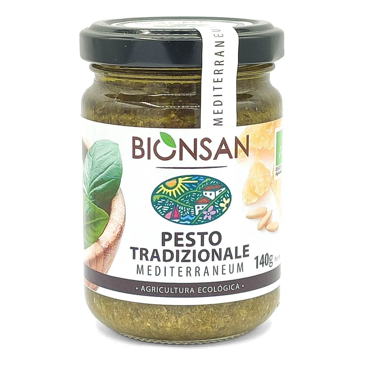 Pesto Tradizionale Con Piñones Eco Bionsan 140g - Image 2