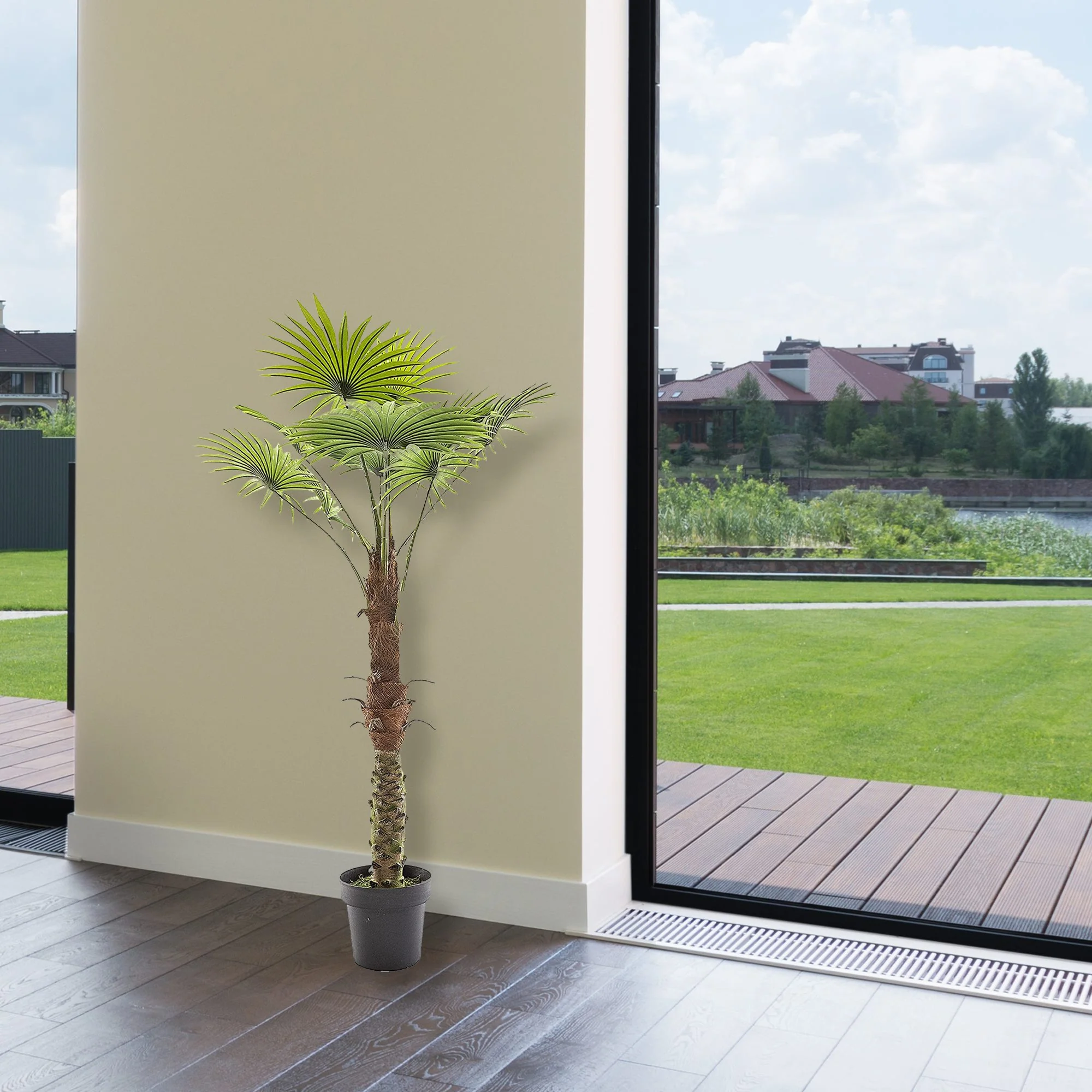 Planta Decorativa Tronco De Palmera - Image 5