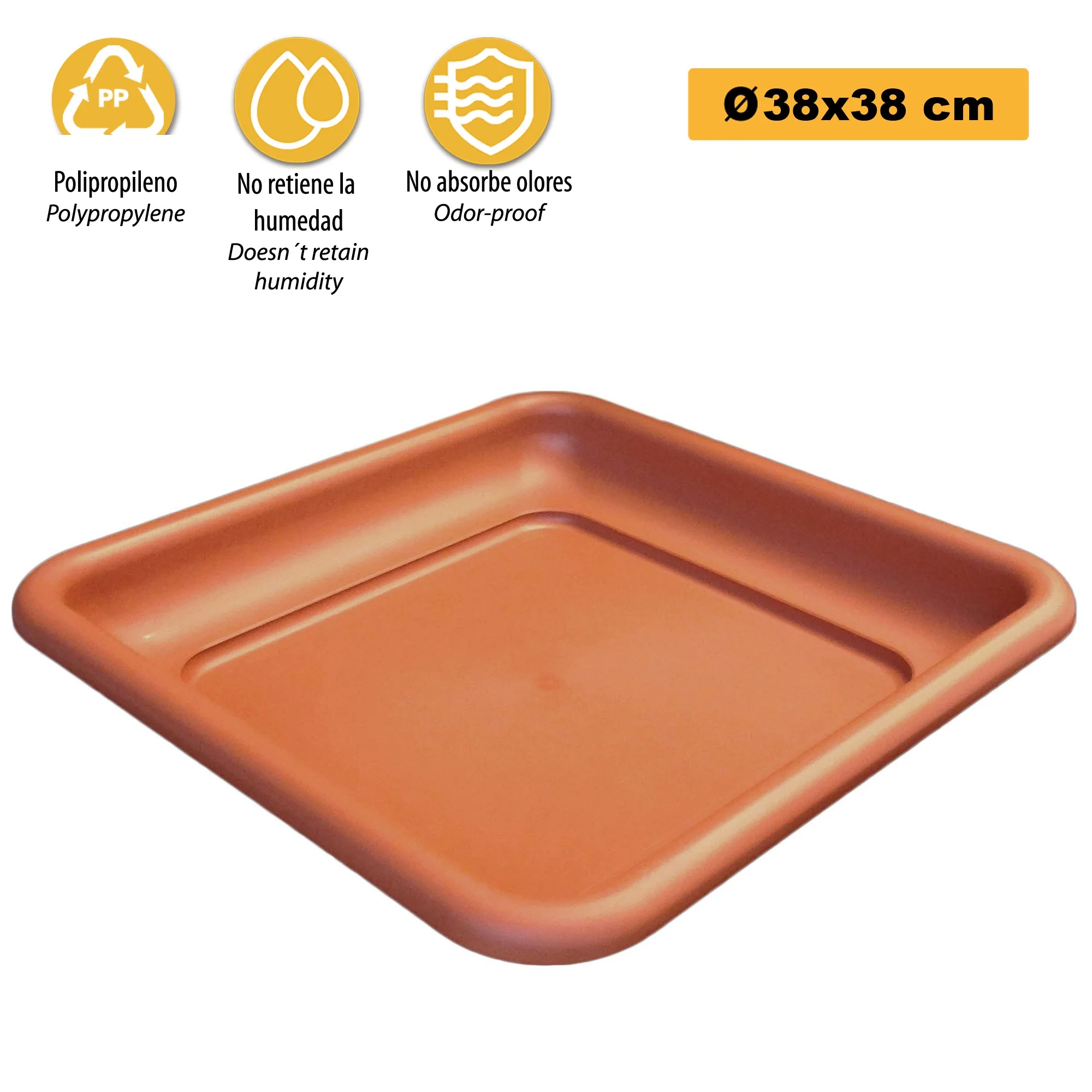 Platillo Para Maceta Maxi 38 Cm Terracota - Image 3