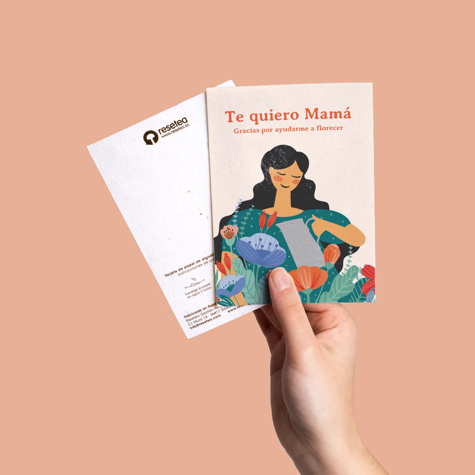 Postal Plantable Te Quiero Mamá Con Semillas De Flores – Detalle Original Que Florece Con Amor | Resetea - Image 4