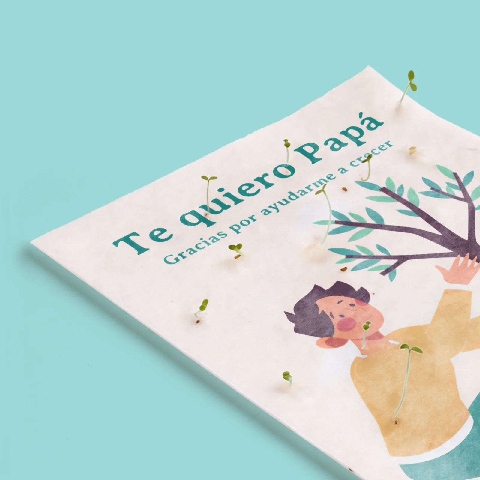 Postal Plantable Te Quiero Papá Con Semillas De Manzanilla – Detalle Original Que Florece Con Amor | Resetea - Image 3