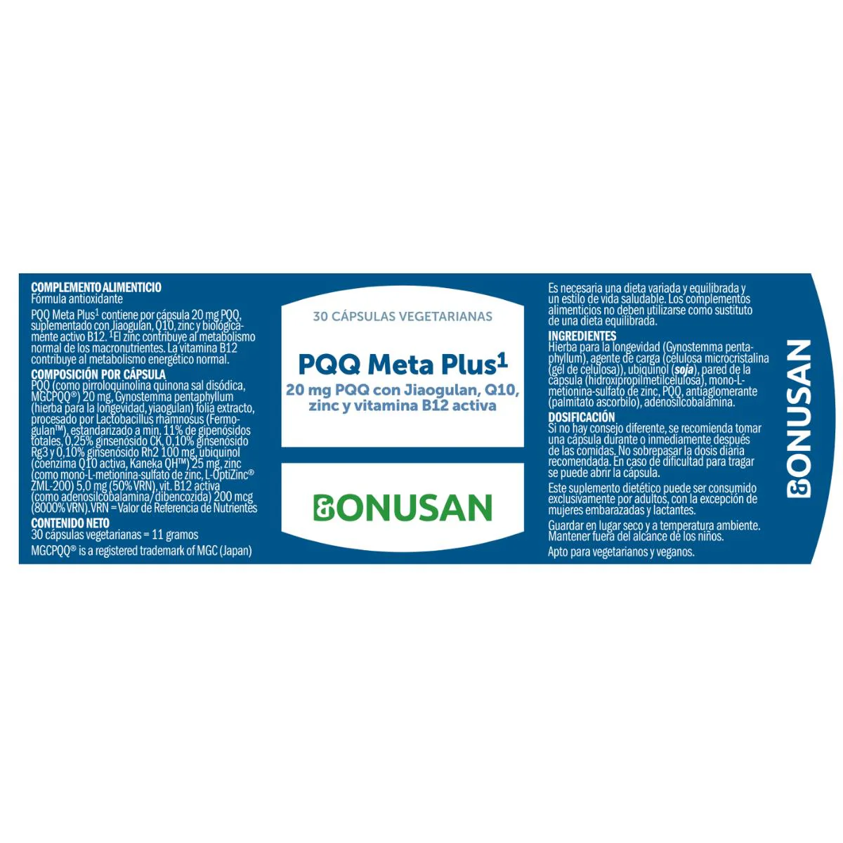 PQQ Meta Complex Bonusan 30 cápsulas - Image 2