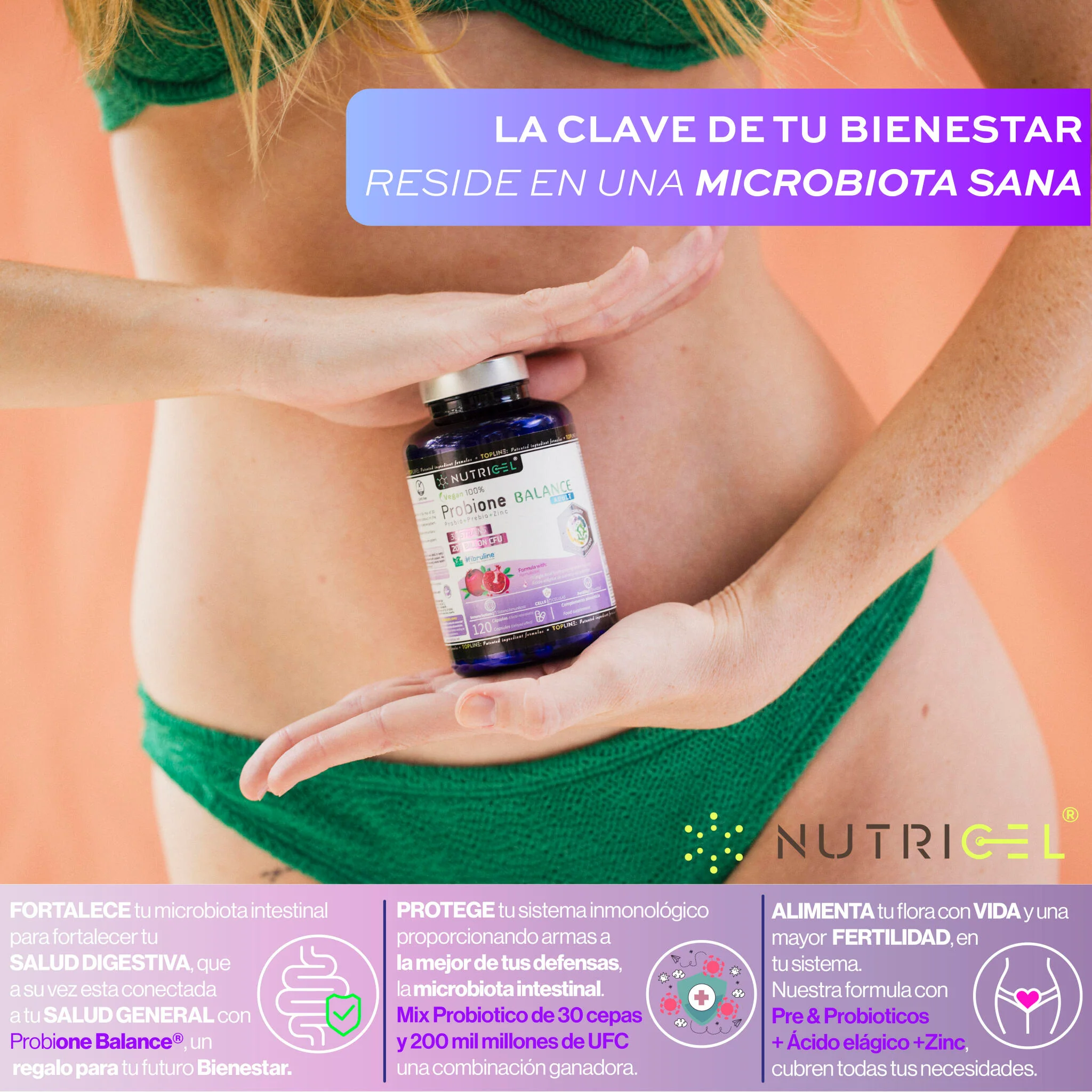 Probione Balance® - Probióticos Intestinales 30 Cepas + 200 Billones Ufc - Image 2