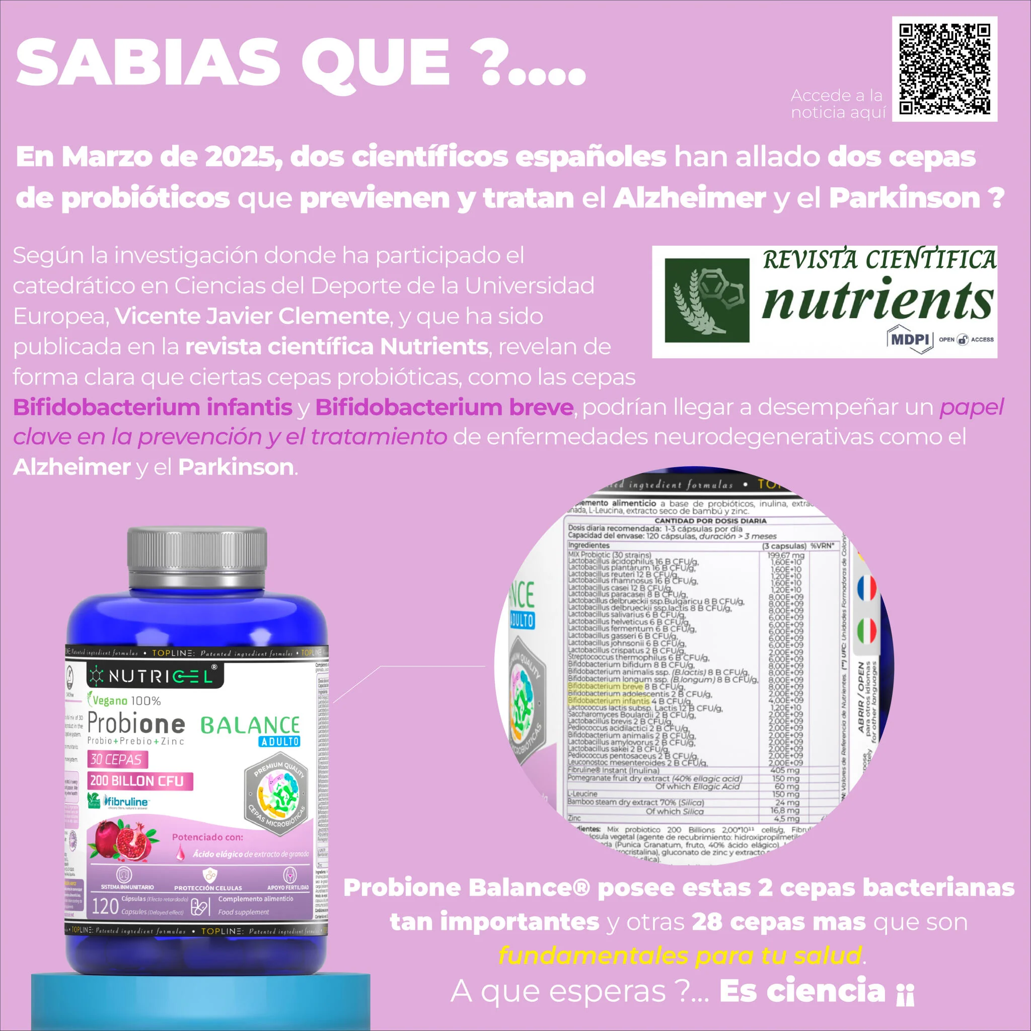Probione Balance® - Probióticos Intestinales 30 Cepas + 200 Billones Ufc - Image 5