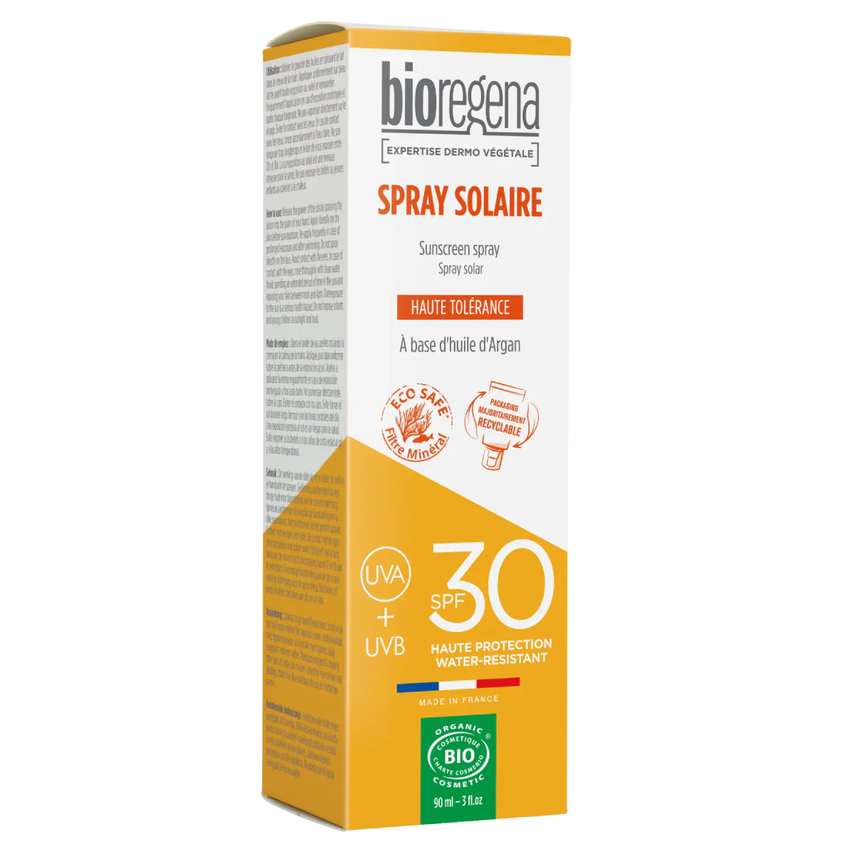 Protector Solar en spray SPF 30 Hipoalergénico Bioregena 90 ml - Image 2