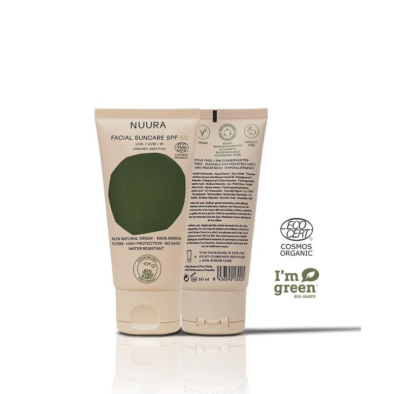 Protector Solar Facial SPF50 Nuura Tubo 50 ml - Image 2