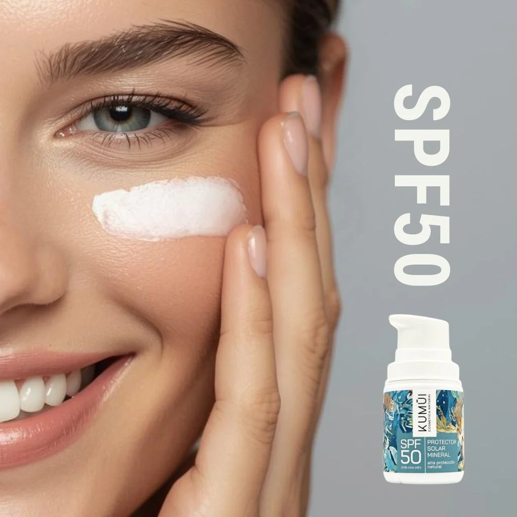 Protector Solar Mineral Spf50 – Alta Protección Natural Uvb + Uva + Hev KUMUI 50ml - Image 2