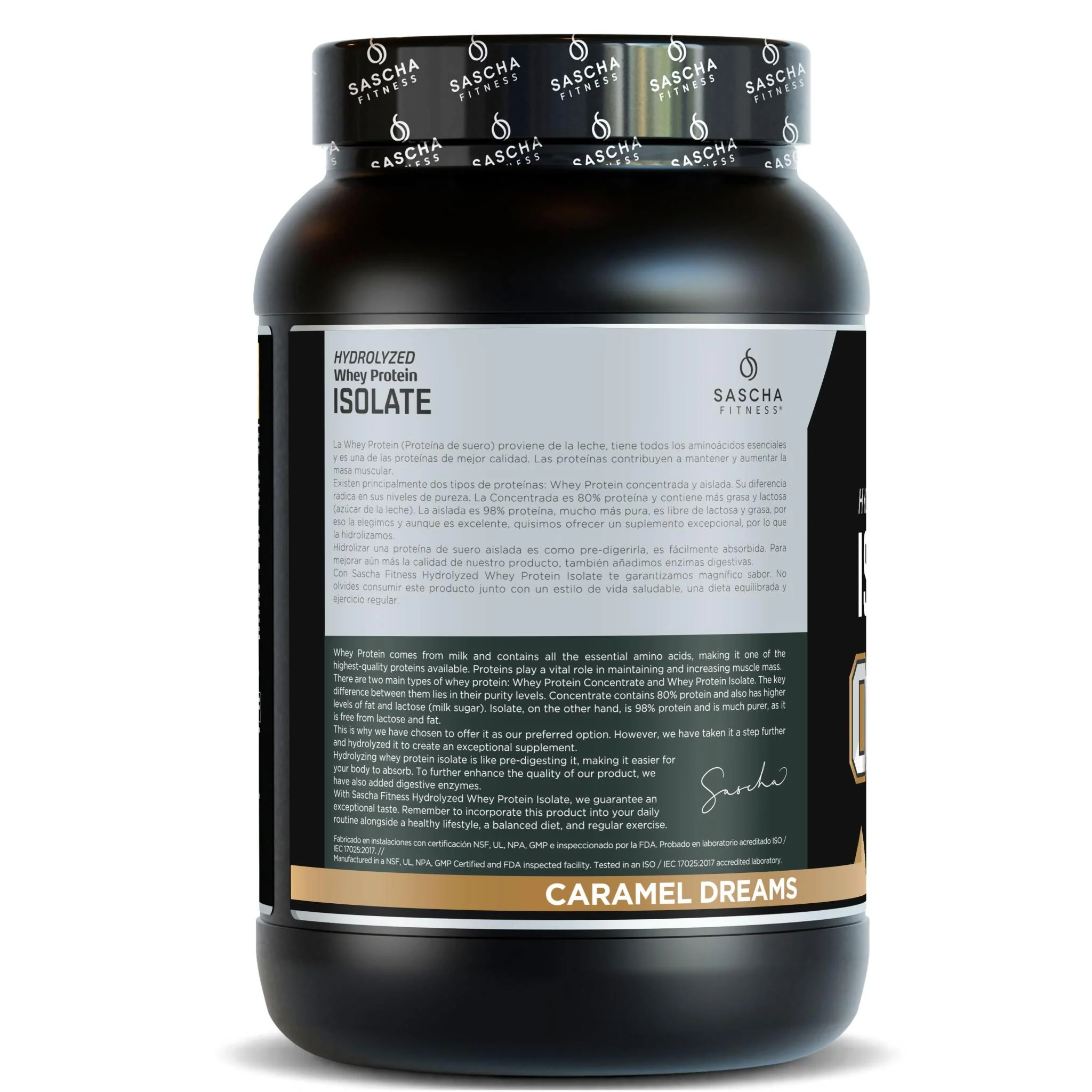 Proteína Whey Sabor Caramelo - Sascha Fitness España - Image 3