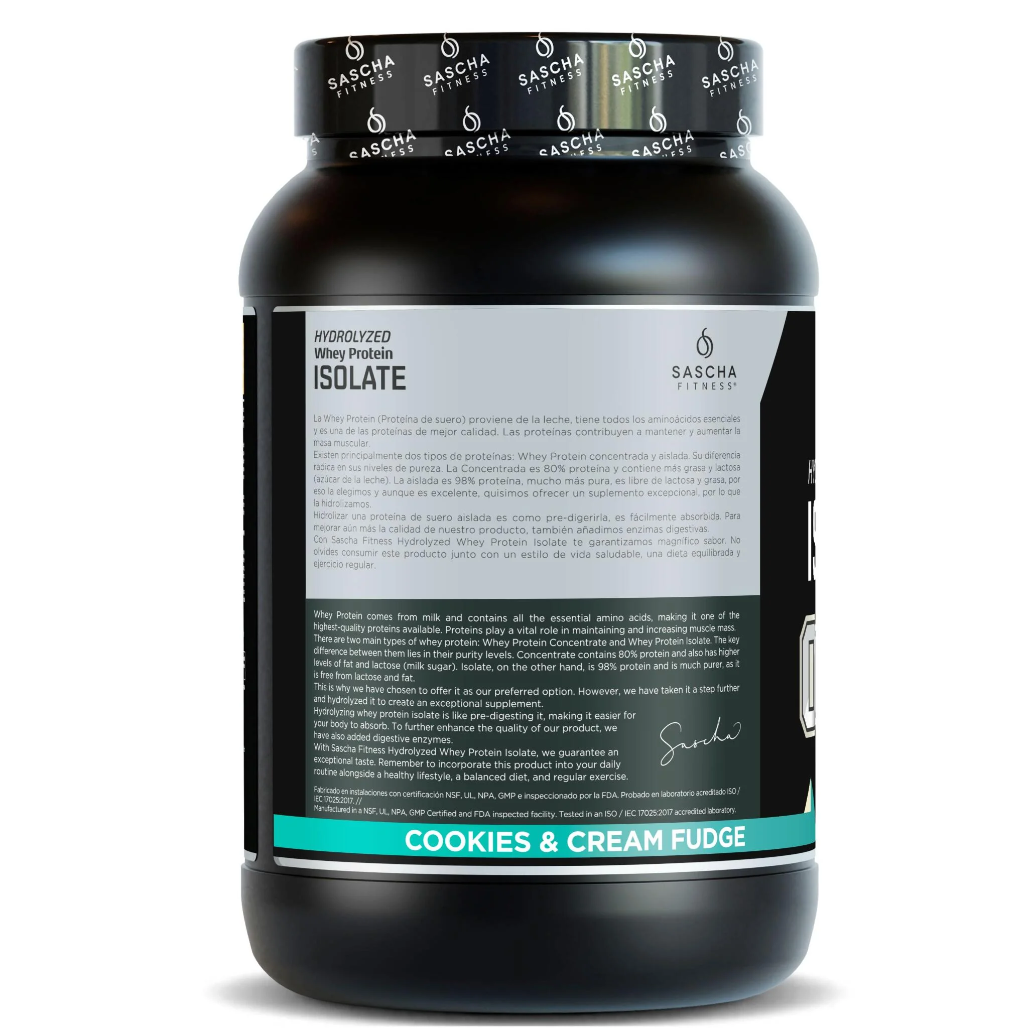 Proteína Whey Sabor Cookies - Sascha Fitness España - Image 3