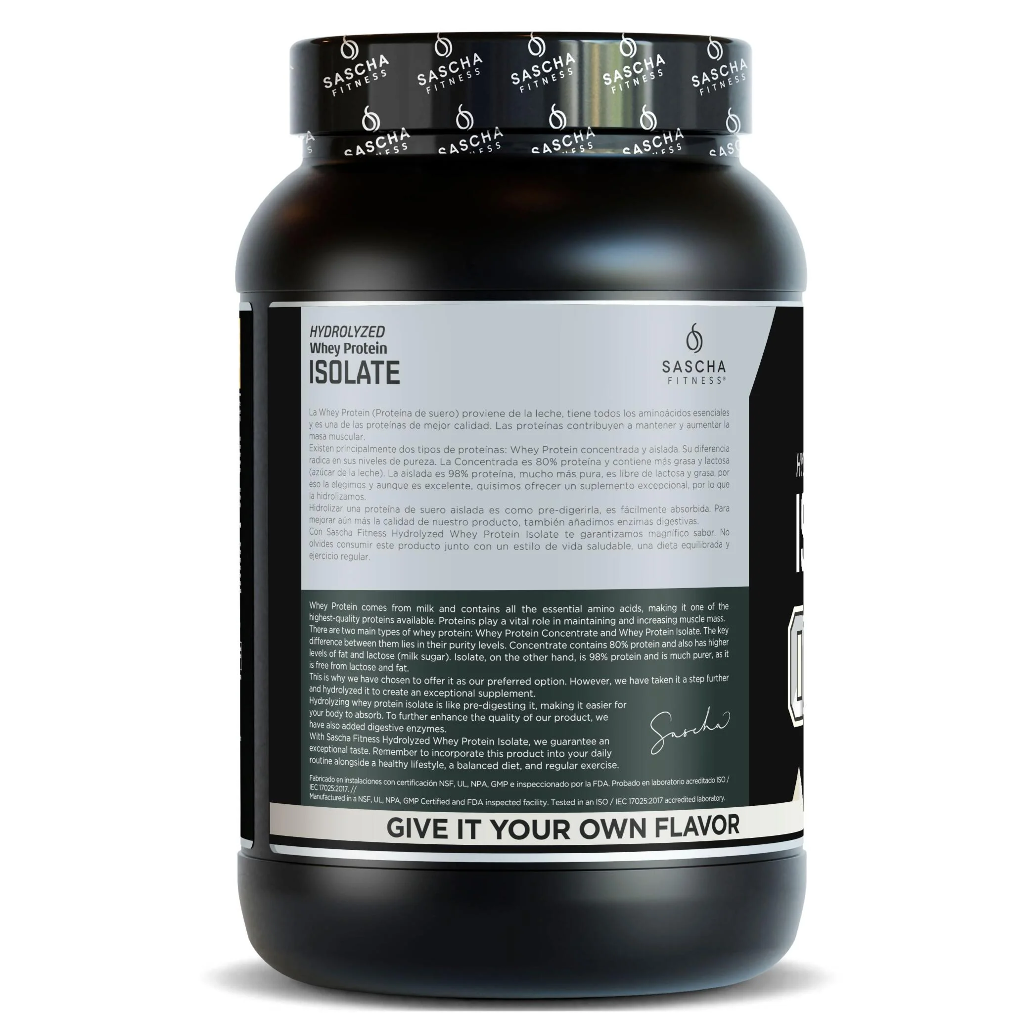 Proteína Whey Sin Sabor - Sascha Fitness España - Image 3