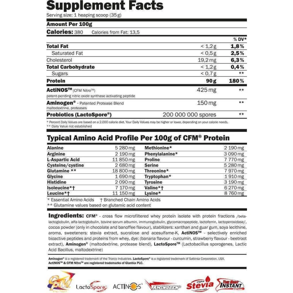 Pure Cfm Whey Nitro Protein Isolate 1 Kg Vainilla - Image 2