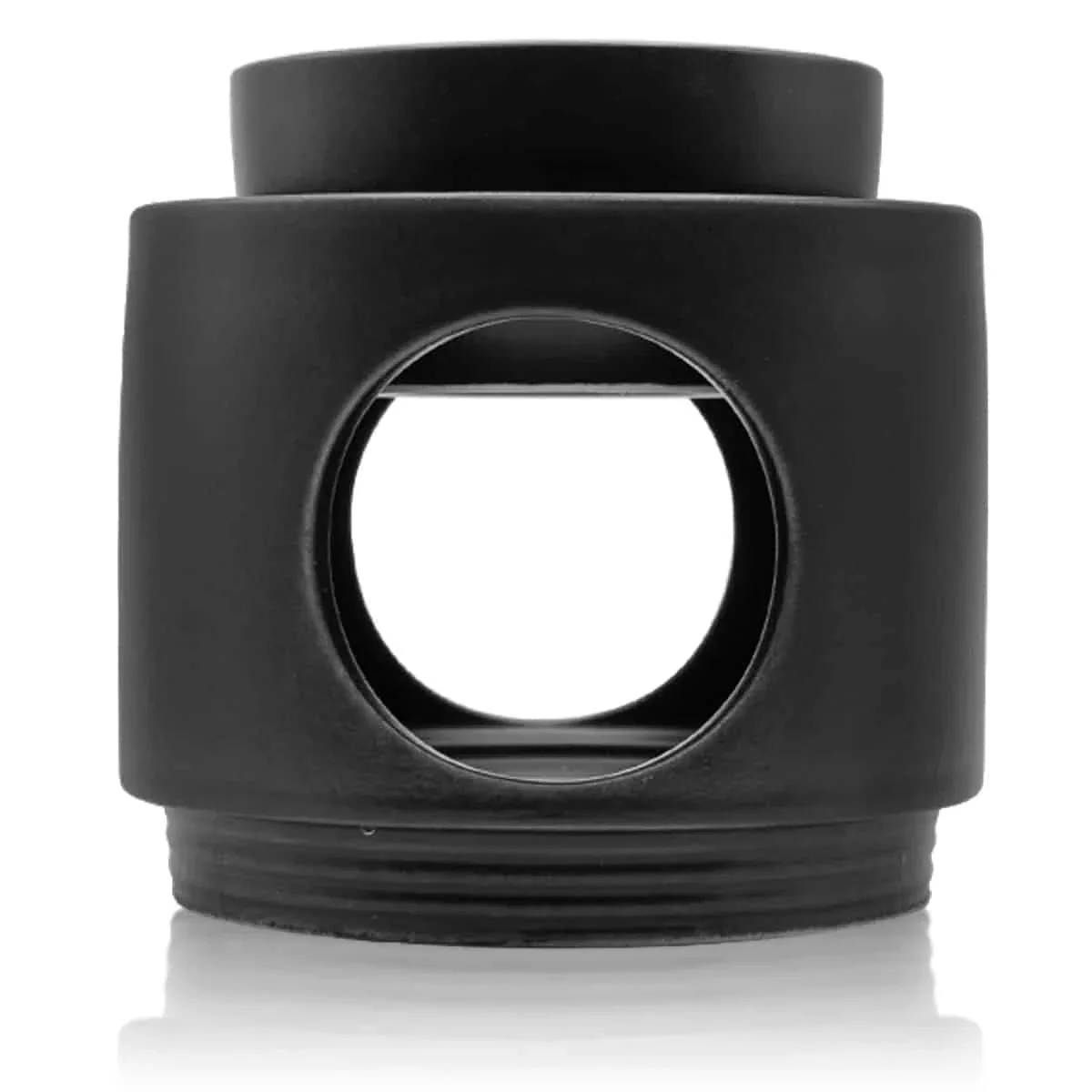 Quemador Aceites Esenciales Cerámica Noir Negro Sys Aromas | Difusor Tradicional | Aromaterapia | Diseño Elegante