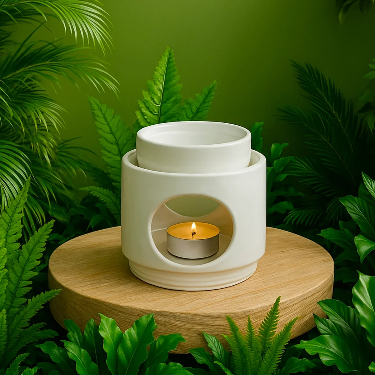 Quemador Aceites Esenciales Cerámica Nordic Sys Aromas | Difusor Tradicional | Aromaterapia | Diseño Decorativo - Image 3