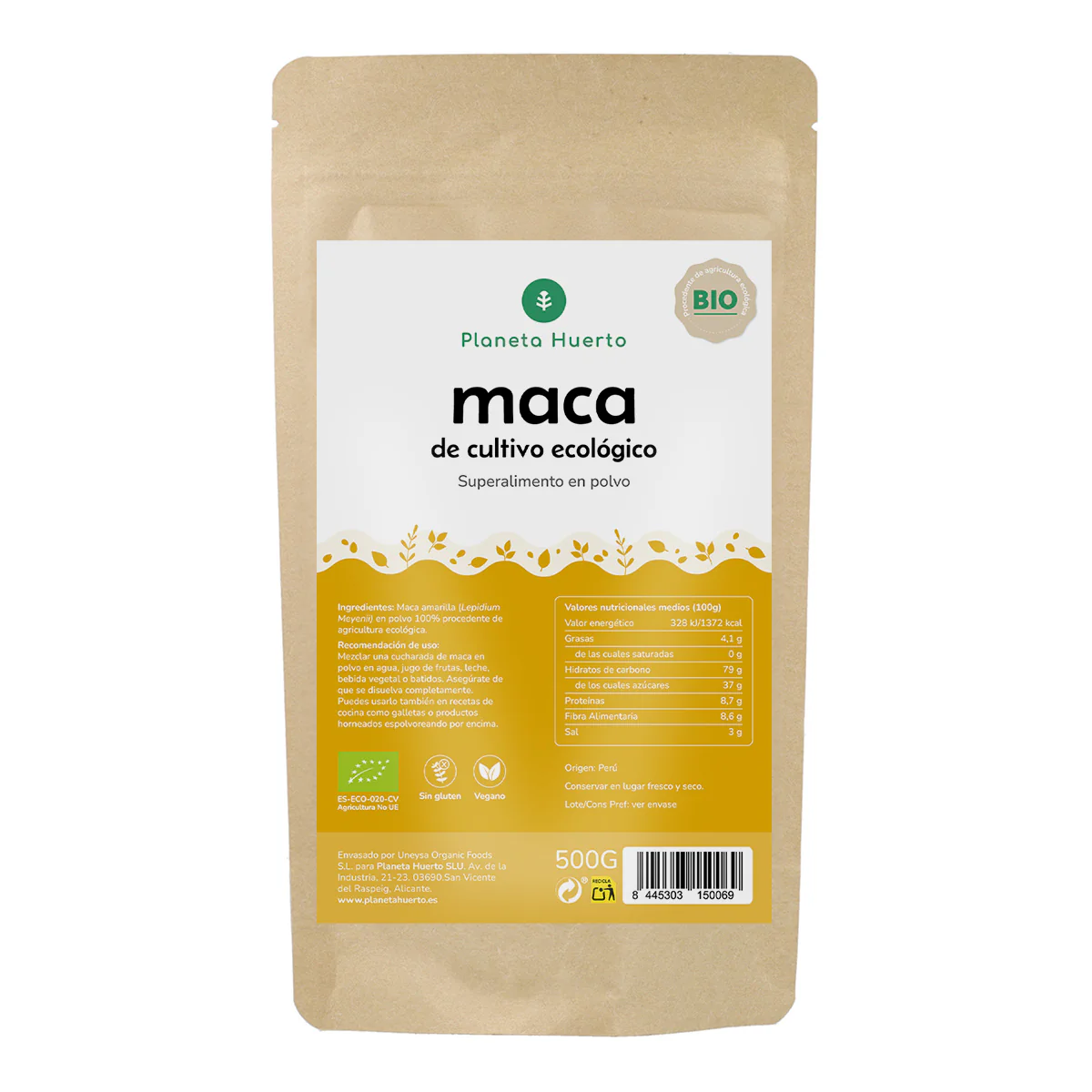 Raíz de Arrurruz ECO Planeta Huerto 250 g