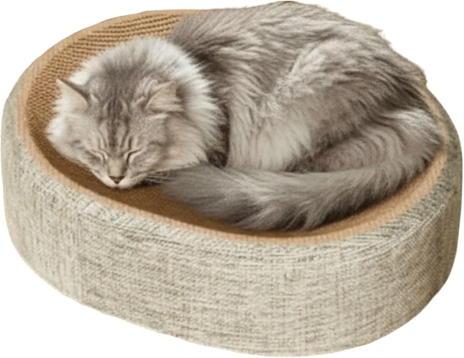 Rascador Para Gatos Caleta Tipo Cuenco 2 En 1 De Sisal Althea Living 13x43x43cm - Image 2