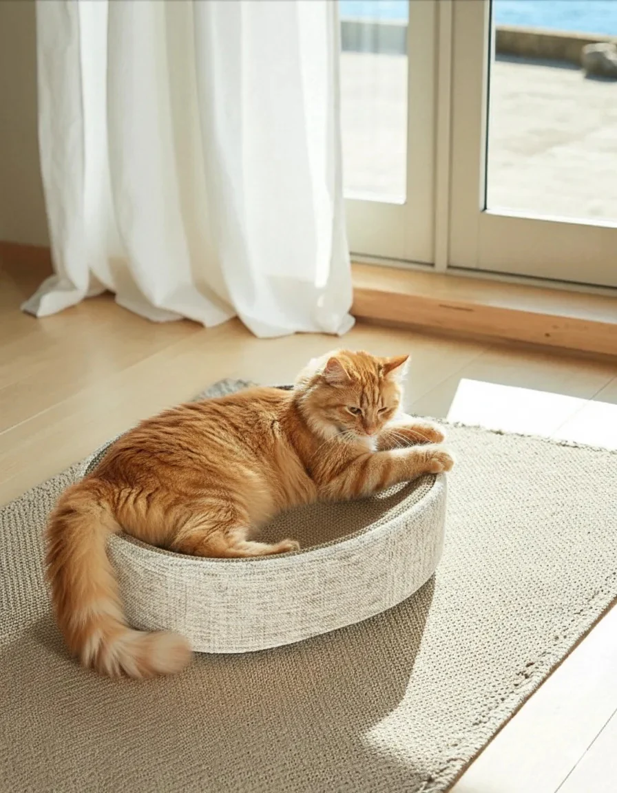 Rascador Para Gatos Caleta Tipo Cuenco 2 En 1 De Sisal Althea Living 13x43x43cm - Image 6