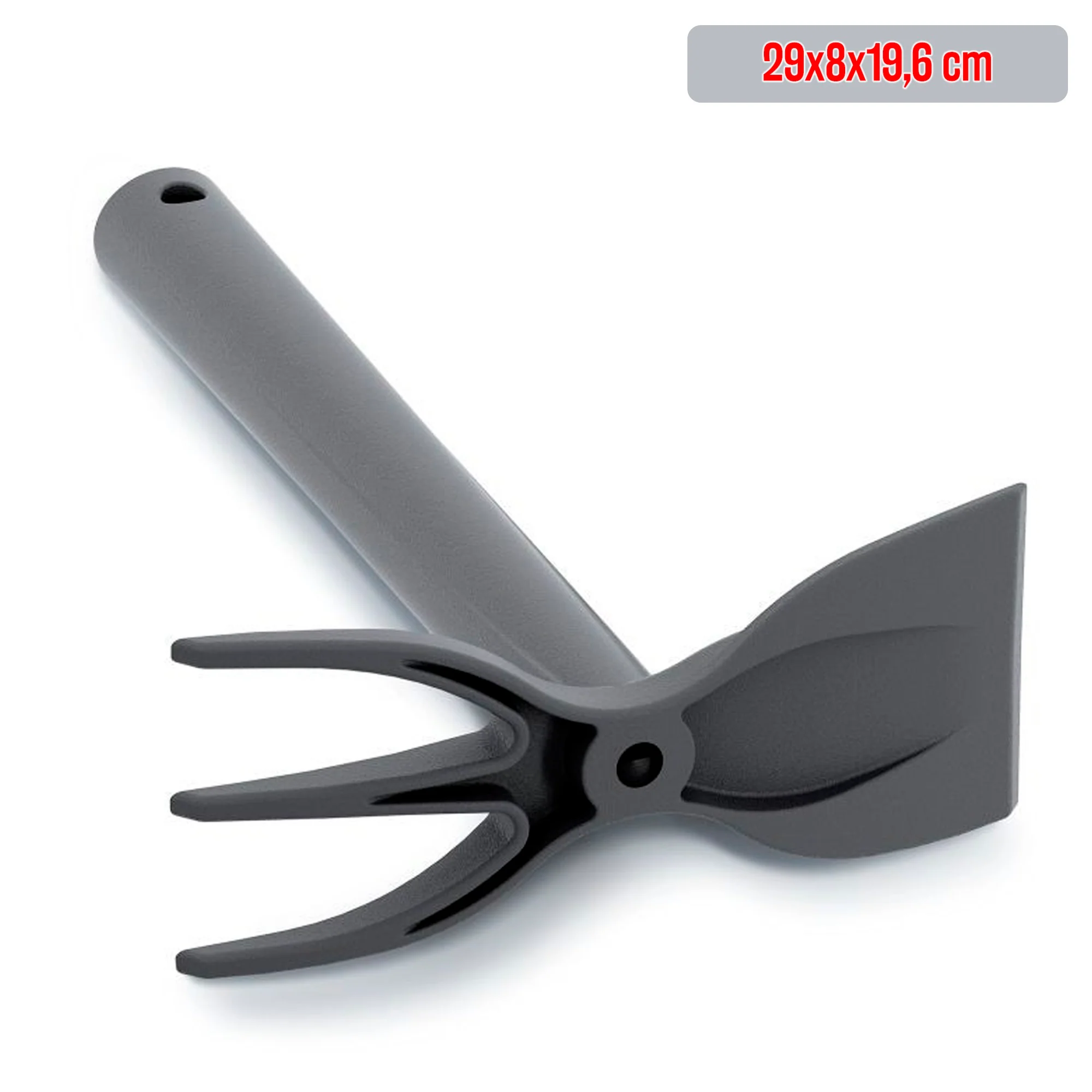 Rastrillo Manual Pequeño Para Jardinería R Cultivator , Dimensiones (mm) 270x78x54, Color Negro - Image 3
