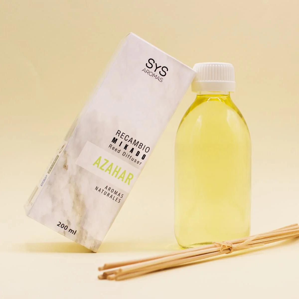 Recambio Mikado Azahar 200 ml Con Varillas | Aroma Floral Fresco | Refill Difusor | Larga Duración - Image 2