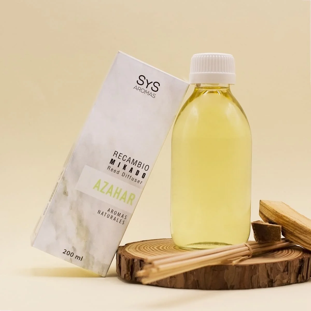 Recambio Mikado Azahar 200 ml Con Varillas | Aroma Floral Fresco | Refill Difusor | Larga Duración - Image 3