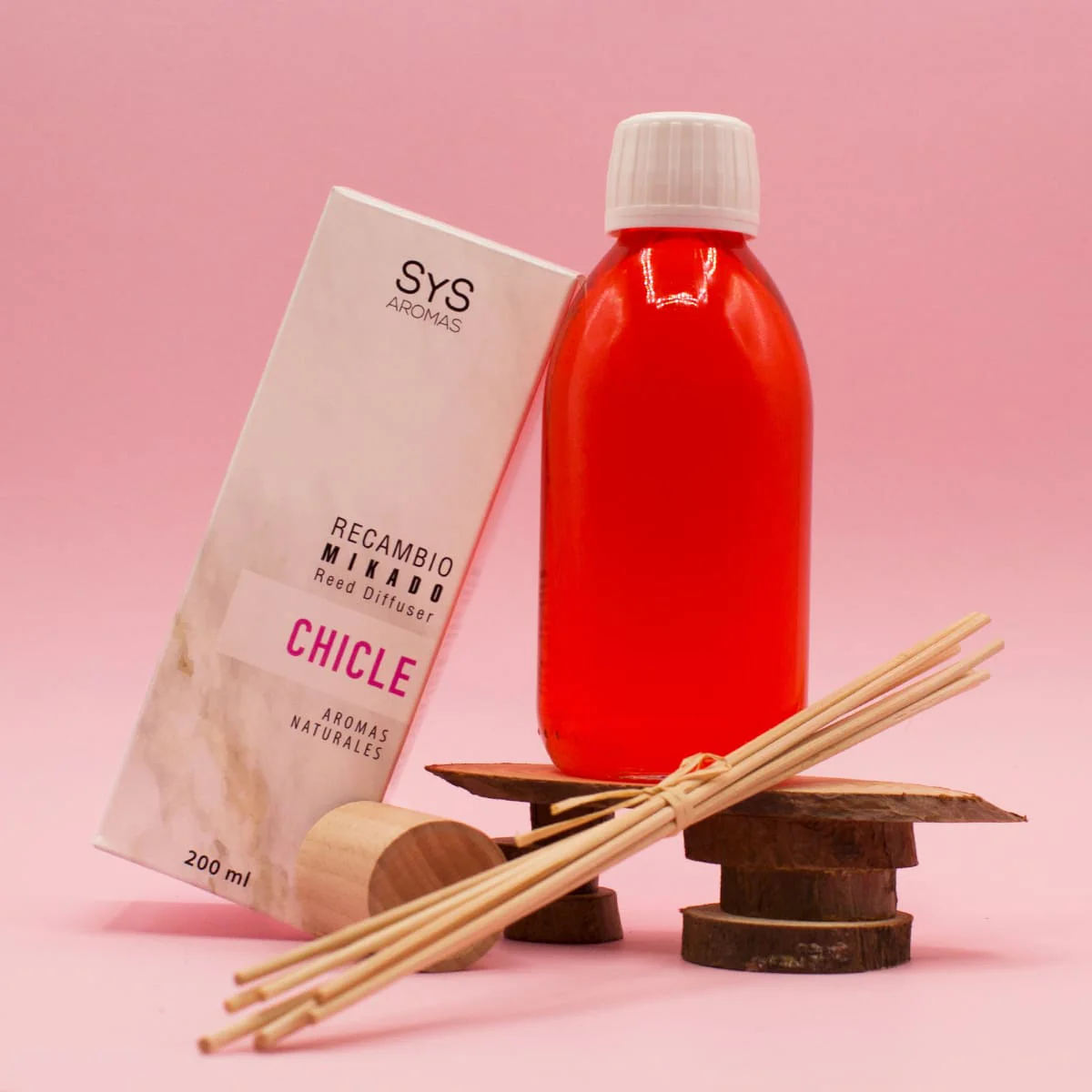 Recambio Mikado Chicle 200 ml con Varillas | Aroma Dulce y Divertido | Refill Difusor | Larga Duración - Image 5