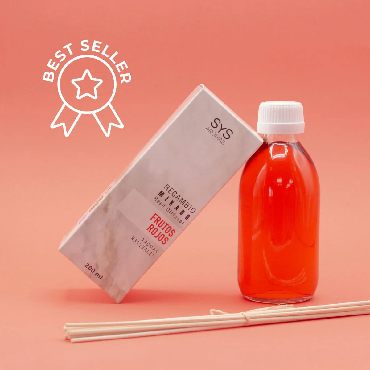 Recambio Mikado Frutos Rojos 200 ml con Varillas | Aroma Dulce y Frutado | Refill Difusor | Larga Duración - Image 5