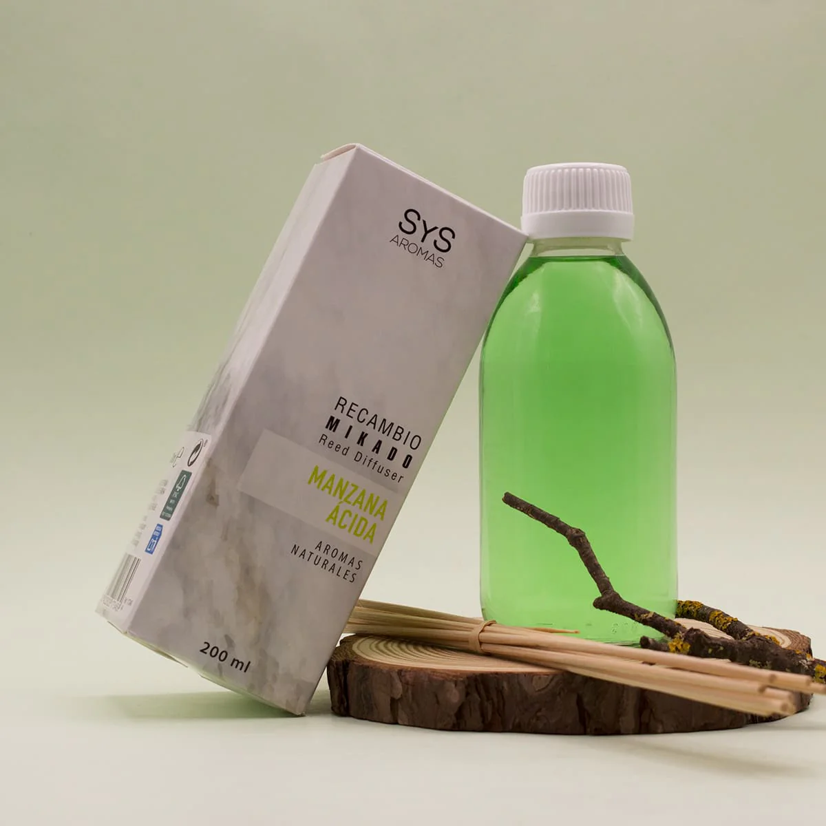 Recambio Mikado Manzana Ácida 200 Ml Con Varillas | Aroma Fresco Y Frutal | Refill Difusor | Larga Duración - Image 5