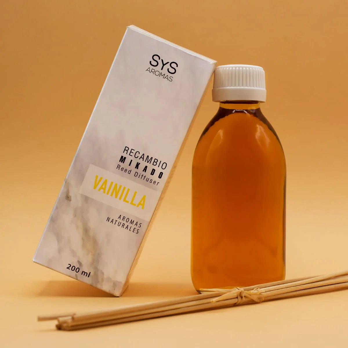Recambio Mikado Vainilla 200 ml con Varillas | Aroma Dulce y Cálido | Refill Difusor | Larga Duración - Image 2