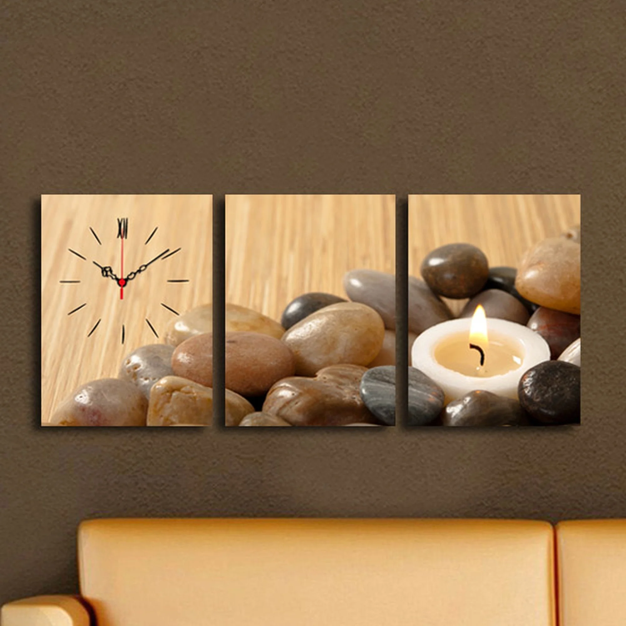 Reloj De Pared Decorativo Estilo Zen (3 Piezas) - Image 4