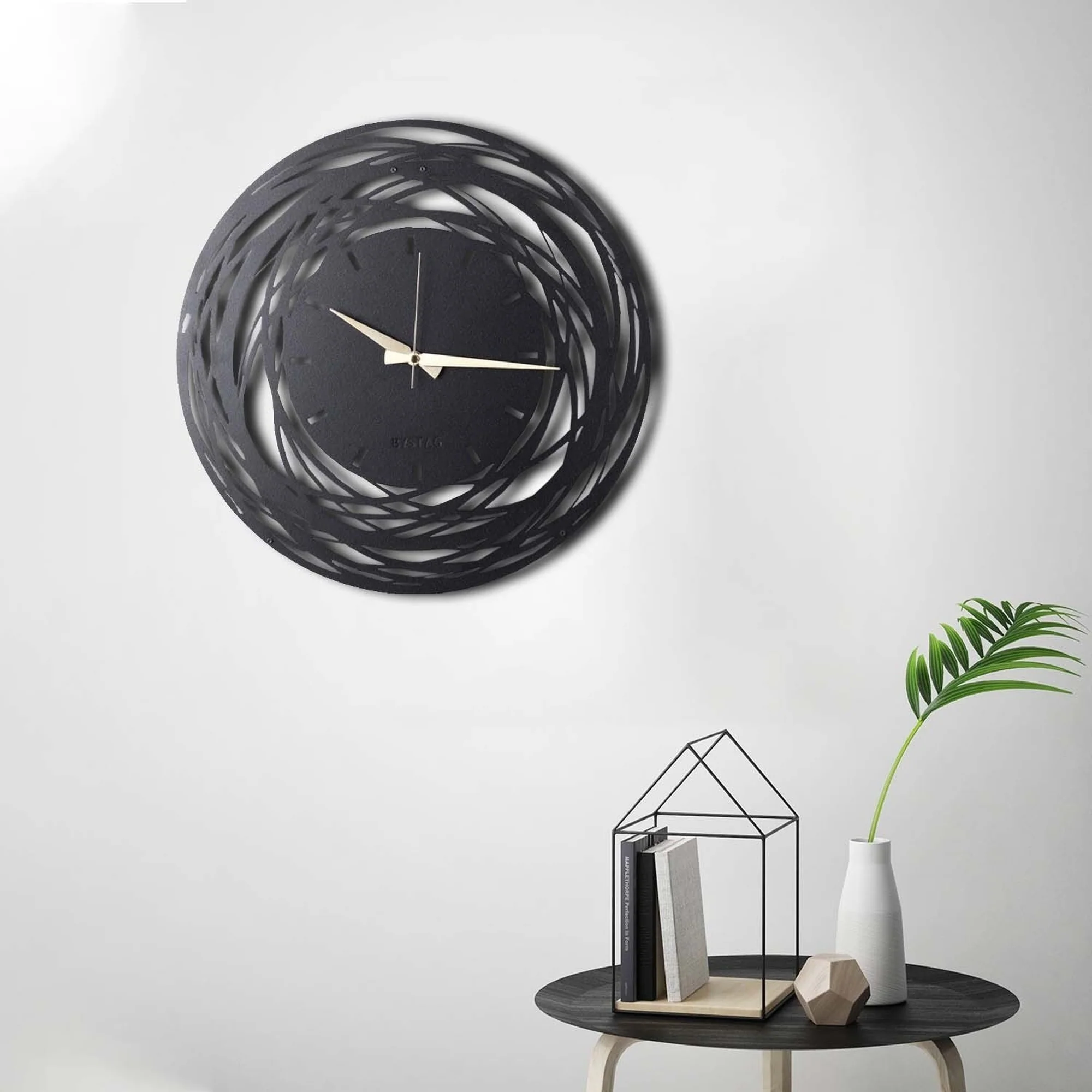 Reloj De Pared Metal Rotacione 50x50 - Image 4
