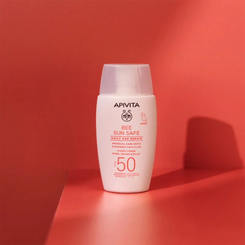 Reparación Antiedad Diaria SPF50 Apivita Fluido Facial 50ml - Image 2