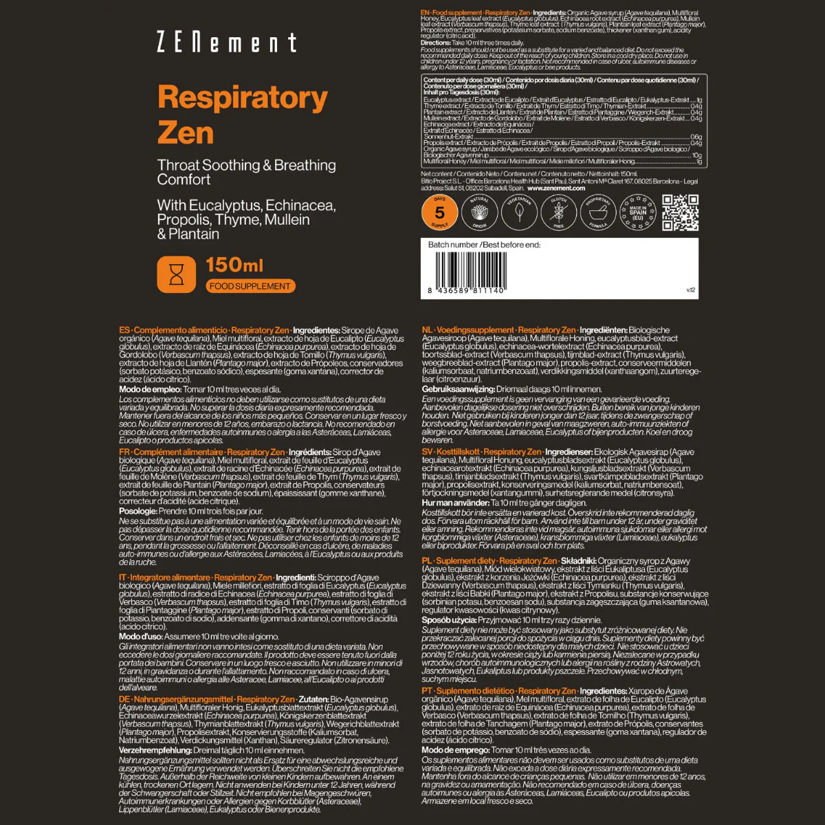 RespiratoryZen Zenement 150 ml - Image 4